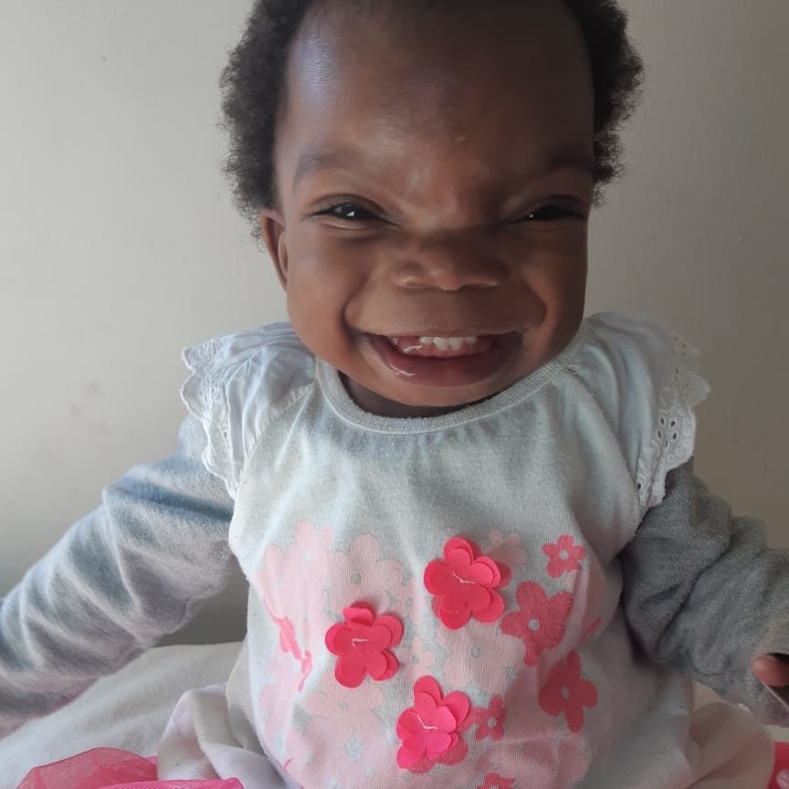 butterfly girl smiling